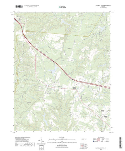 United States Geological Survey Campbell Junction, TN (2022, 24000-Scale) digital map