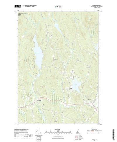 United States Geological Survey Canaan, NH (2021, 24000-Scale) digital map