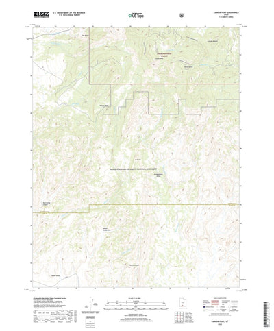 United States Geological Survey Canaan Peak, UT (2020, 24000-Scale) digital map