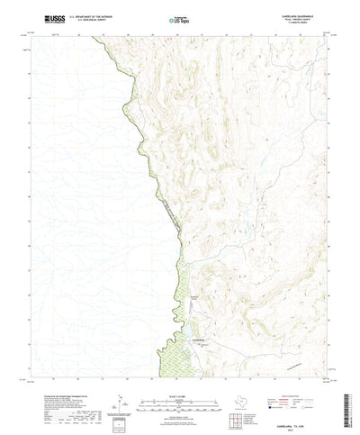 United States Geological Survey Candelaria, TX (2022, 24000-Scale) digital map