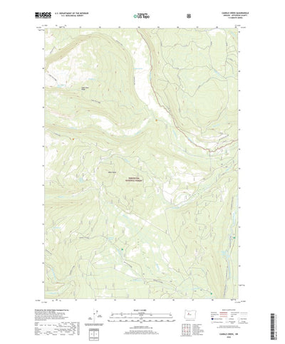 United States Geological Survey Candle Creek, OR (2020, 24000-Scale) digital map