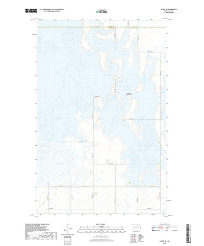 United States Geological Survey Cando SE, ND (2020, 24000-Scale) digital map