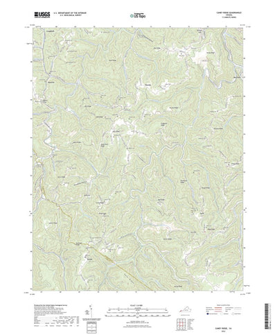 United States Geological Survey Caney Ridge, VA (2022, 24000-Scale) digital map