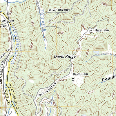 United States Geological Survey Caney Ridge, VA (2022, 24000-Scale) digital map