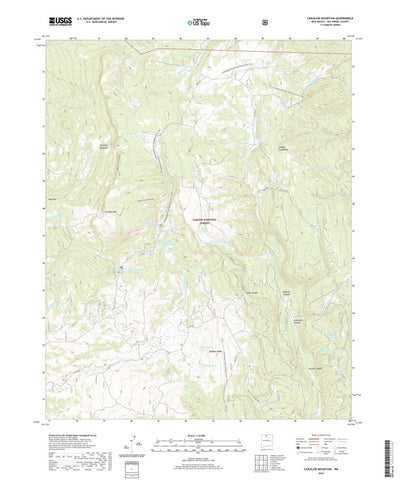 United States Geological Survey Canjilon Mountain, NM (2020, 24000-Scale) digital map