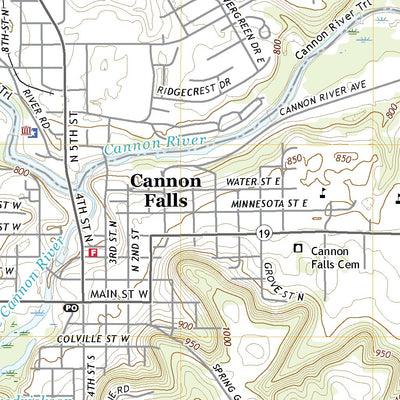 United States Geological Survey Cannon Falls, MN (2022, 24000-Scale) digital map