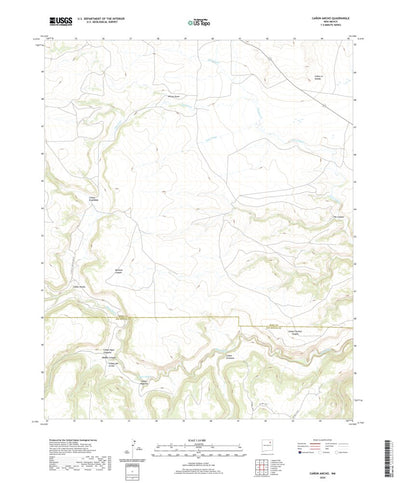 United States Geological Survey Canon Ancho, NM (2020, 24000-Scale) digital map