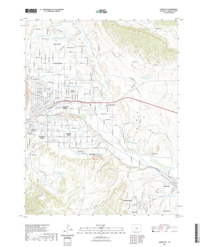United States Geological Survey Canon City, CO (2022, 24000-Scale) digital map