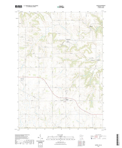 United States Geological Survey Canton, MN (2022, 24000-Scale) digital map