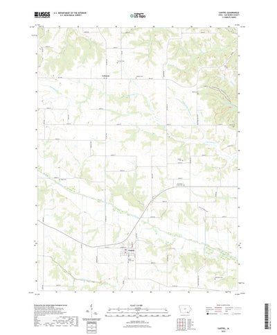 United States Geological Survey Cantril, IA (2022, 24000-Scale) digital map