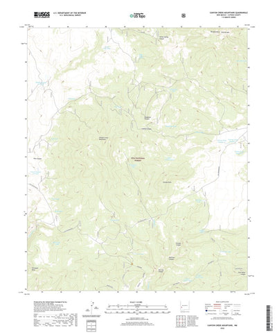 United States Geological Survey Canyon Creek Mountains, NM (2020, 24000-Scale) digital map