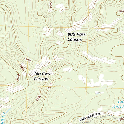 United States Geological Survey Canyon Creek Mountains, NM (2020, 24000-Scale) digital map