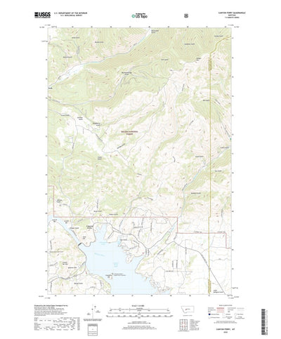 United States Geological Survey Canyon Ferry, MT (2020, 24000-Scale) digital map