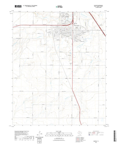 United States Geological Survey Canyon, TX (2022, 24000-Scale) digital map