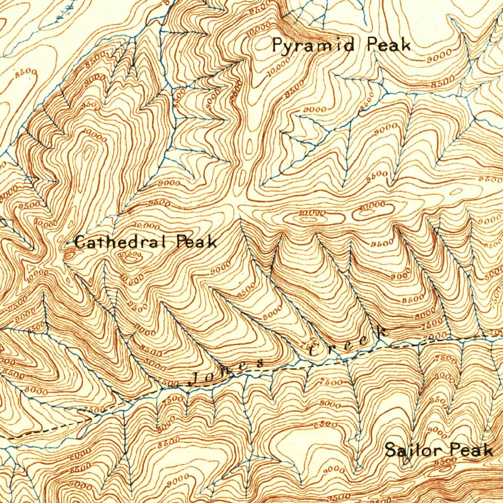 Canyon WY MT 1896 125000 Scale - United States Geological Survey Canyon Wy Mt 1896 125000 Scale Digital Map 37047308288156 