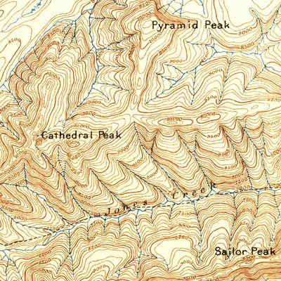 United States Geological Survey Canyon, WY-MT (1896, 125000-Scale) digital map