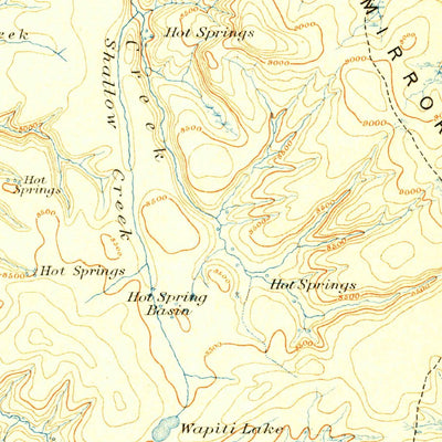 United States Geological Survey Canyon, WY-MT (1901, 125000-Scale) digital map