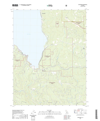 United States Geological Survey Canyondam, CA (2022, 24000-Scale) digital map
