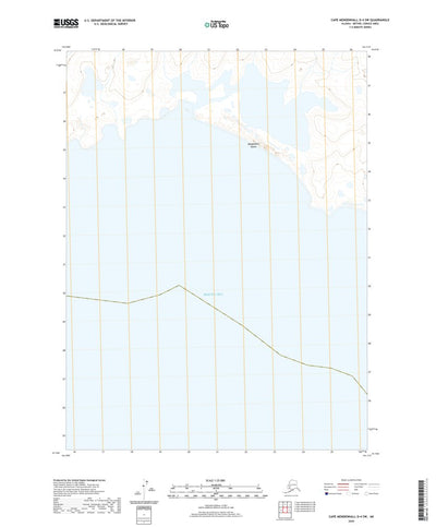 United States Geological Survey Cape Mendenhall D-4 SW, AK (2020, 25000-Scale) digital map