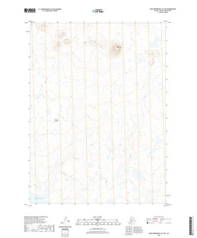 United States Geological Survey Cape Mendenhall D-5 NE, AK (2020, 25000-Scale) digital map