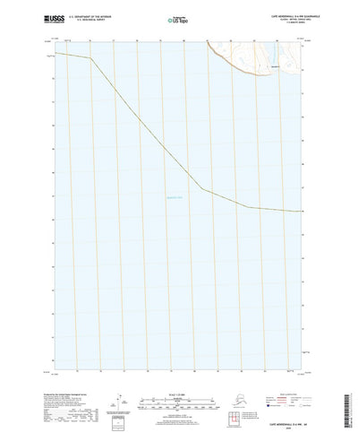 United States Geological Survey Cape Mendenhall D-6 NW, AK (2020, 25000-Scale) digital map