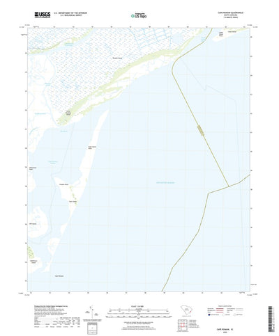 United States Geological Survey Cape Romain, SC (2020, 24000-Scale) digital map