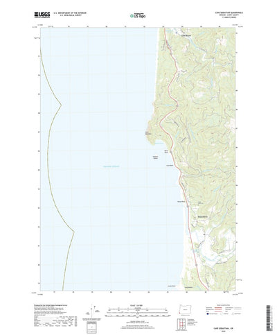 United States Geological Survey Cape Sebastian, OR (2020, 24000-Scale) digital map