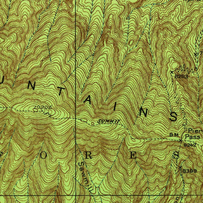 United States Geological Survey Capitan Mountains, NM (1940, 62500-Scale) digital map