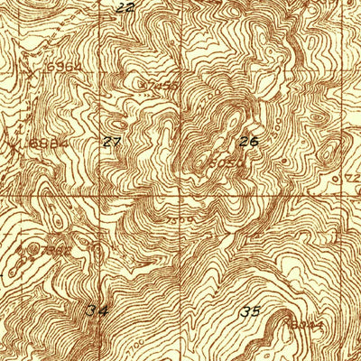 United States Geological Survey Capitan, NM (1934, 48000-Scale) digital map