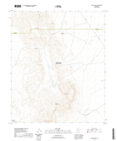 United States Geological Survey Capitol Peak, NM (2020, 24000-Scale) digital map