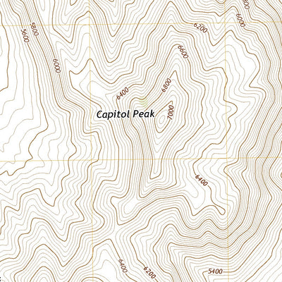 United States Geological Survey Capitol Peak, NM (2020, 24000-Scale) digital map