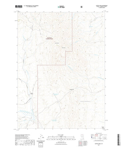 United States Geological Survey Capitol Peak, NV (2021, 24000-Scale) digital map