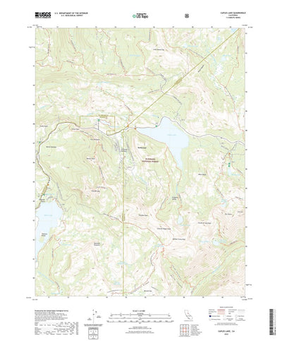 United States Geological Survey Caples Lake, CA (2022, 24000-Scale) digital map