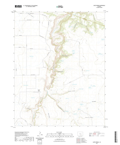United States Geological Survey Capps Springs, CO (2022, 24000-Scale) digital map