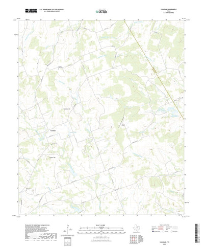 United States Geological Survey Caradan, TX (2022, 24000-Scale) digital map