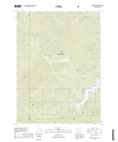 United States Geological Survey Carberry Creek, OR (2020, 24000-Scale) digital map
