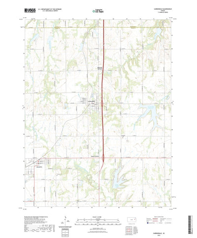 United States Geological Survey Carbondale, KS (2022, 24000-Scale) digital map