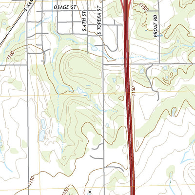 United States Geological Survey Carbondale, KS (2022, 24000-Scale) digital map