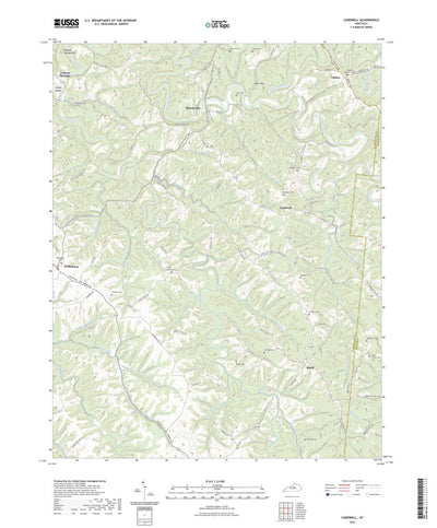 United States Geological Survey Cardwell, KY (2022, 24000-Scale) digital map