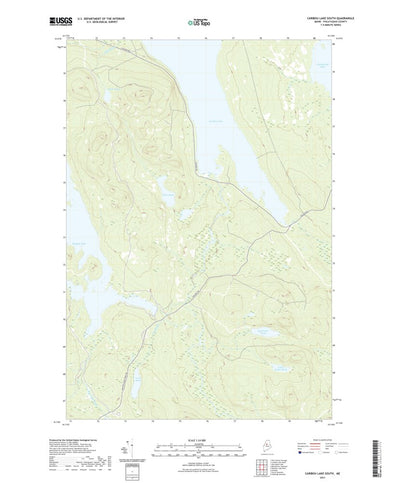 United States Geological Survey Caribou Lake South, ME (2021, 24000-Scale) digital map