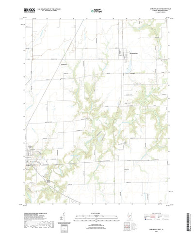 United States Geological Survey Carlinville East, IL (2021, 24000-Scale) digital map