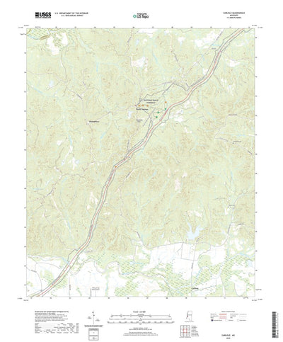 United States Geological Survey Carlisle, MS (2020, 24000-Scale) digital map