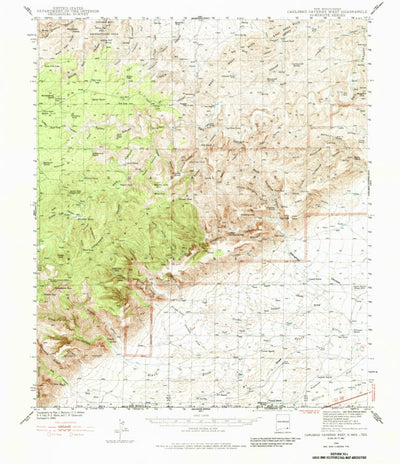 United States Geological Survey Carlsbad Caverns West, NM-TX (1940, 62500-Scale) digital map
