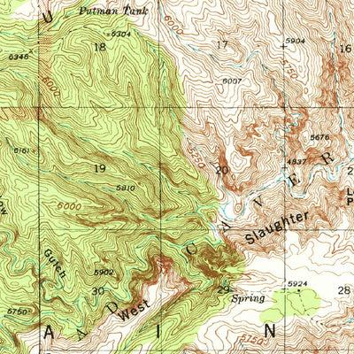 United States Geological Survey Carlsbad Caverns West, NM-TX (1940, 62500-Scale) digital map