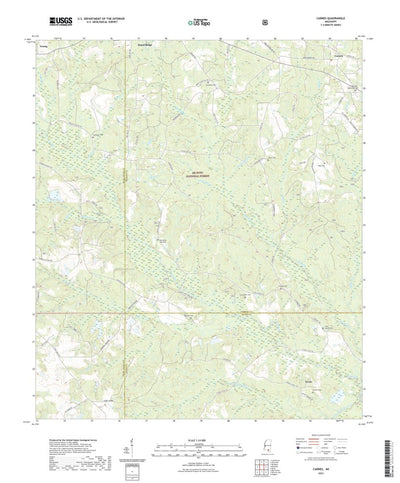 United States Geological Survey Carnes, MS (2021, 24000-Scale) digital map