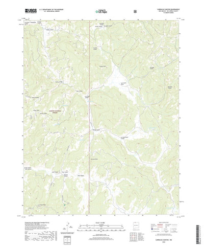 United States Geological Survey Carracas Canyon, NM (2020, 24000-Scale) digital map
