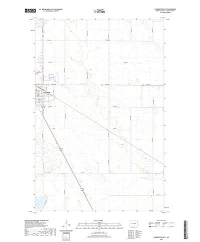 United States Geological Survey Carrington East, ND (2020, 24000-Scale) digital map
