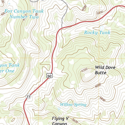 United States Geological Survey Carrizo, AZ (2021, 24000-Scale) digital map