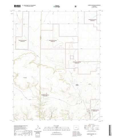 United States Geological Survey Carrizo Mountain, CO (2022, 24000-Scale) digital map