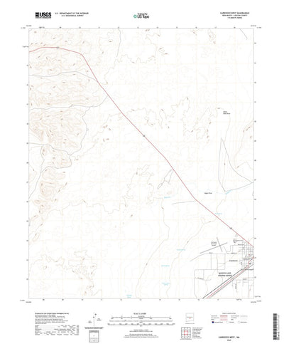 United States Geological Survey Carrizozo West, NM (2020, 24000-Scale) digital map